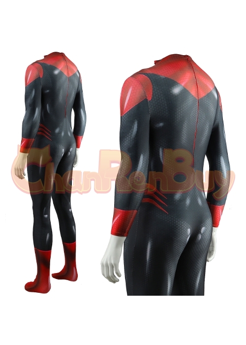 Green Lantern Red Lantern Corps Costume Cosplay Bodysuit for Adult Kid