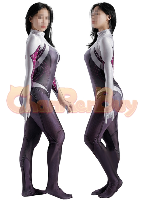 Spider-Man Trailer Costume Cosplay Gwen Stacy Bodysuit for Adult Kid