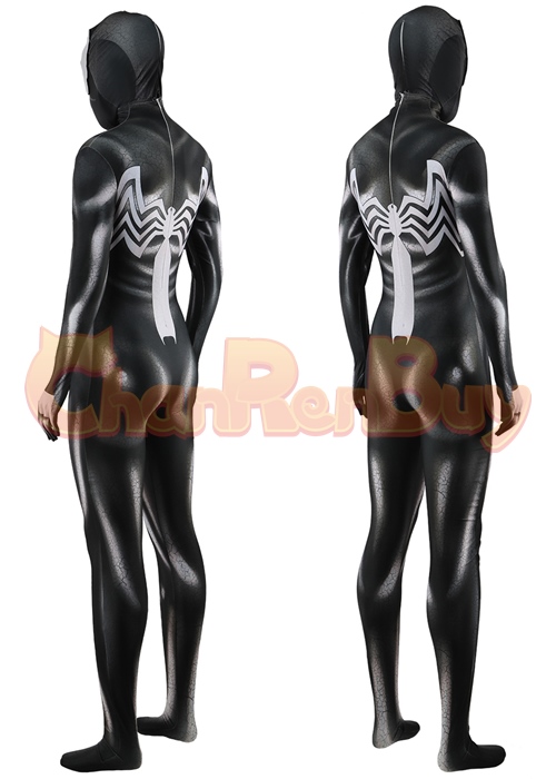 Marvel's Spider-man 2 Spider-man Venom Costume Cosplay Bodysuit for Adult Kid Ver. 2
