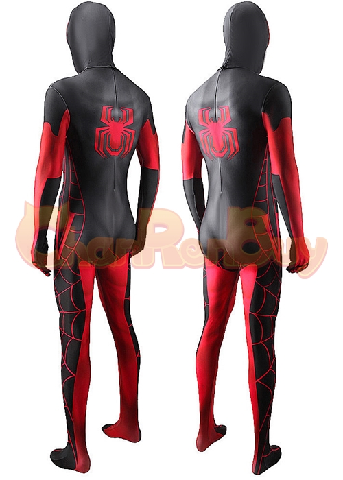 Spider-Man Cosplay Miles Morales 10th Anniversary Bodysuit for Adult Kid