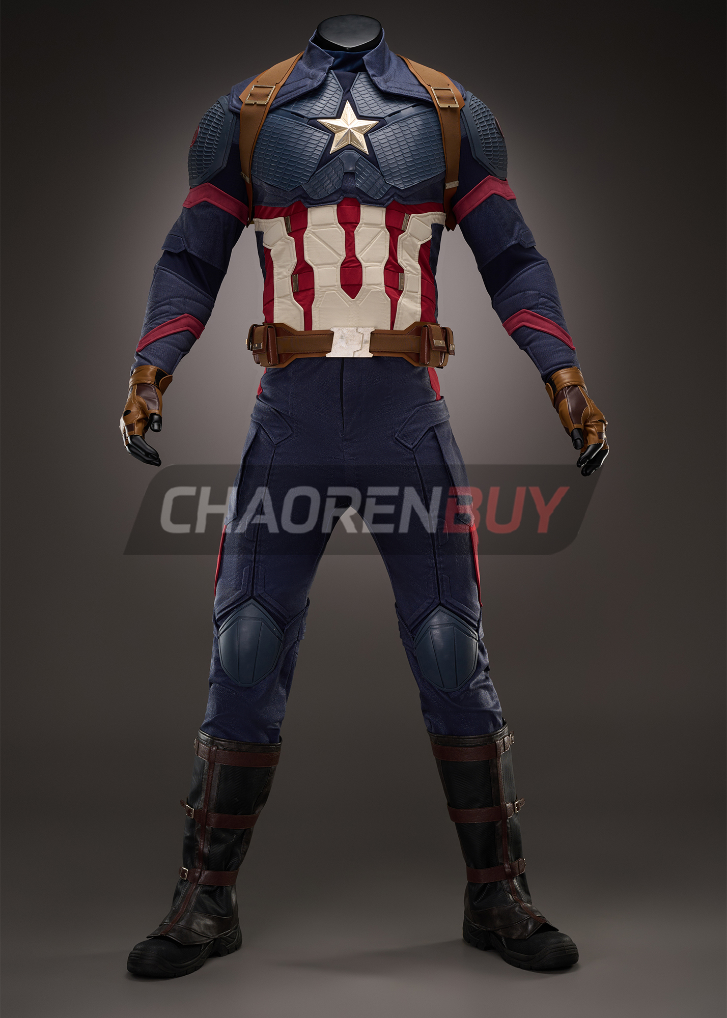 Captain America Costume Avengers Endgame Suit Cosplay Upgrade Ver