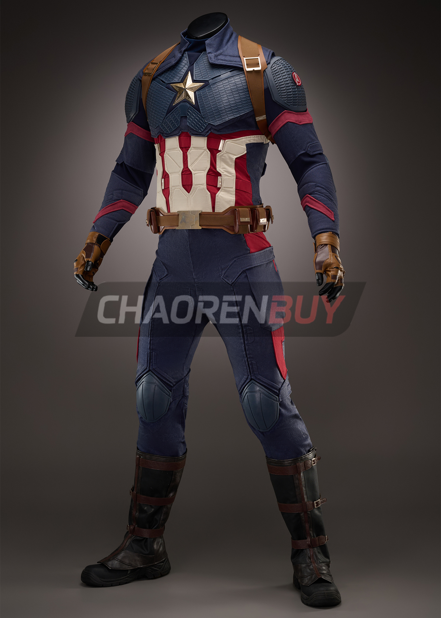 Captain America Costume Avengers Endgame Suit Cosplay Upgrade Ver
