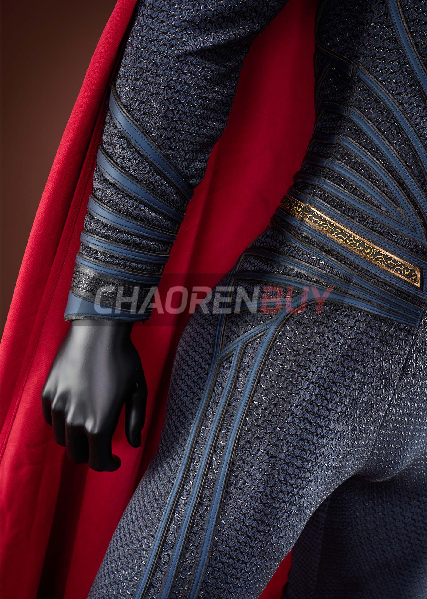 Superhero Man Costume Suit Cosplay Top Level Dark Blue Ver