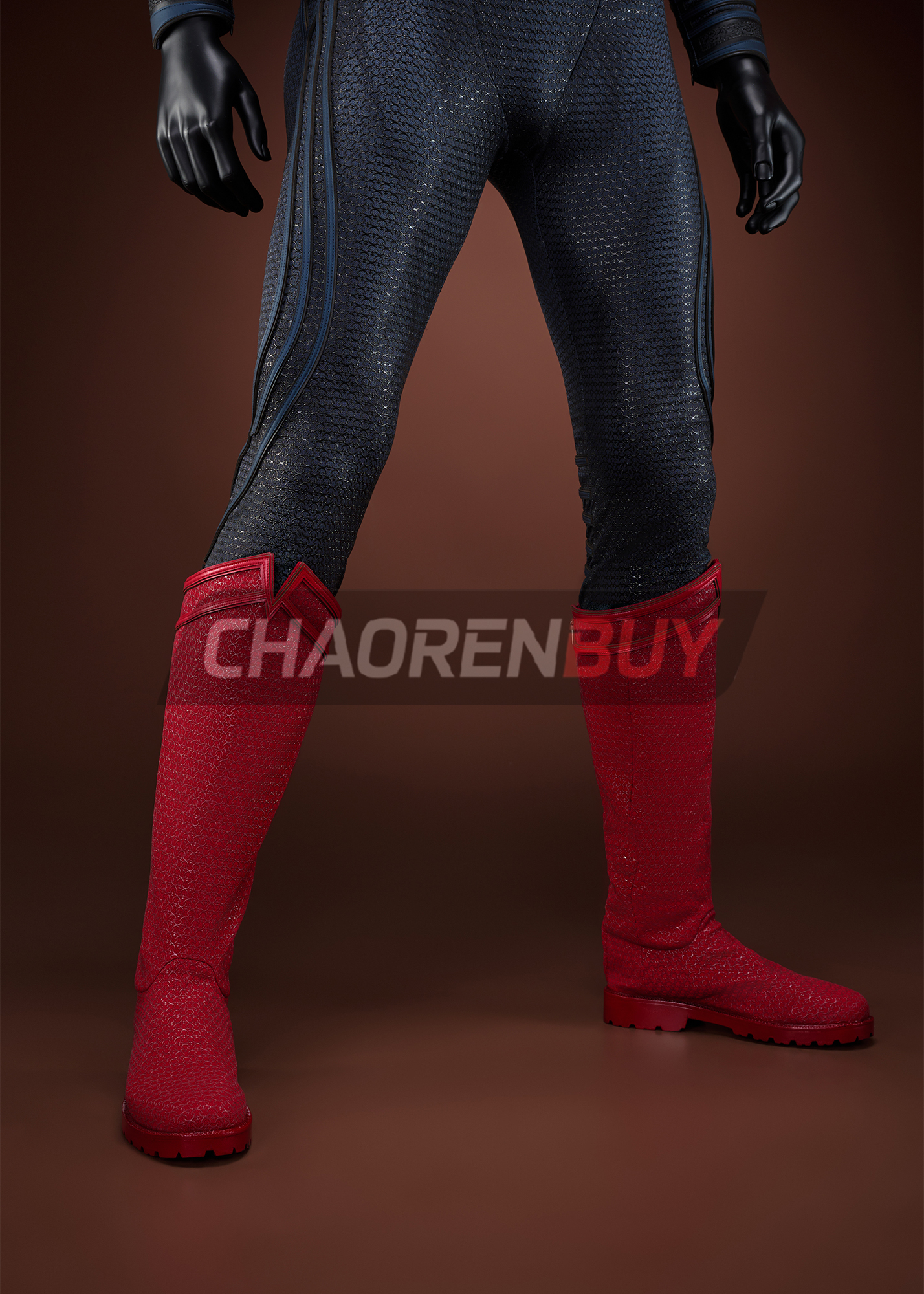 Superhero Man Costume Suit Cosplay Top Level Dark Blue Ver