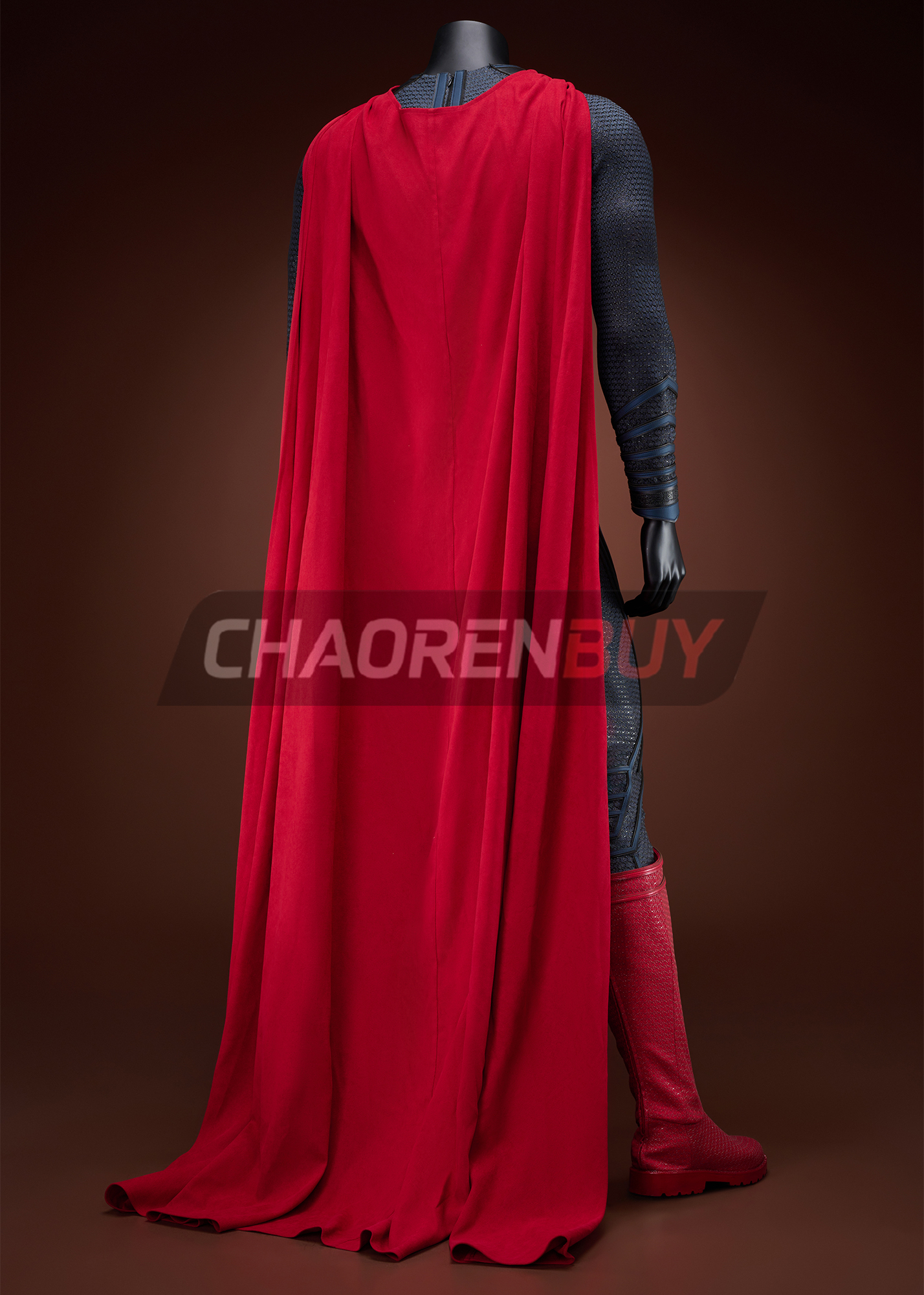 Superhero Man Costume Suit Cosplay Top Level Dark Blue Ver