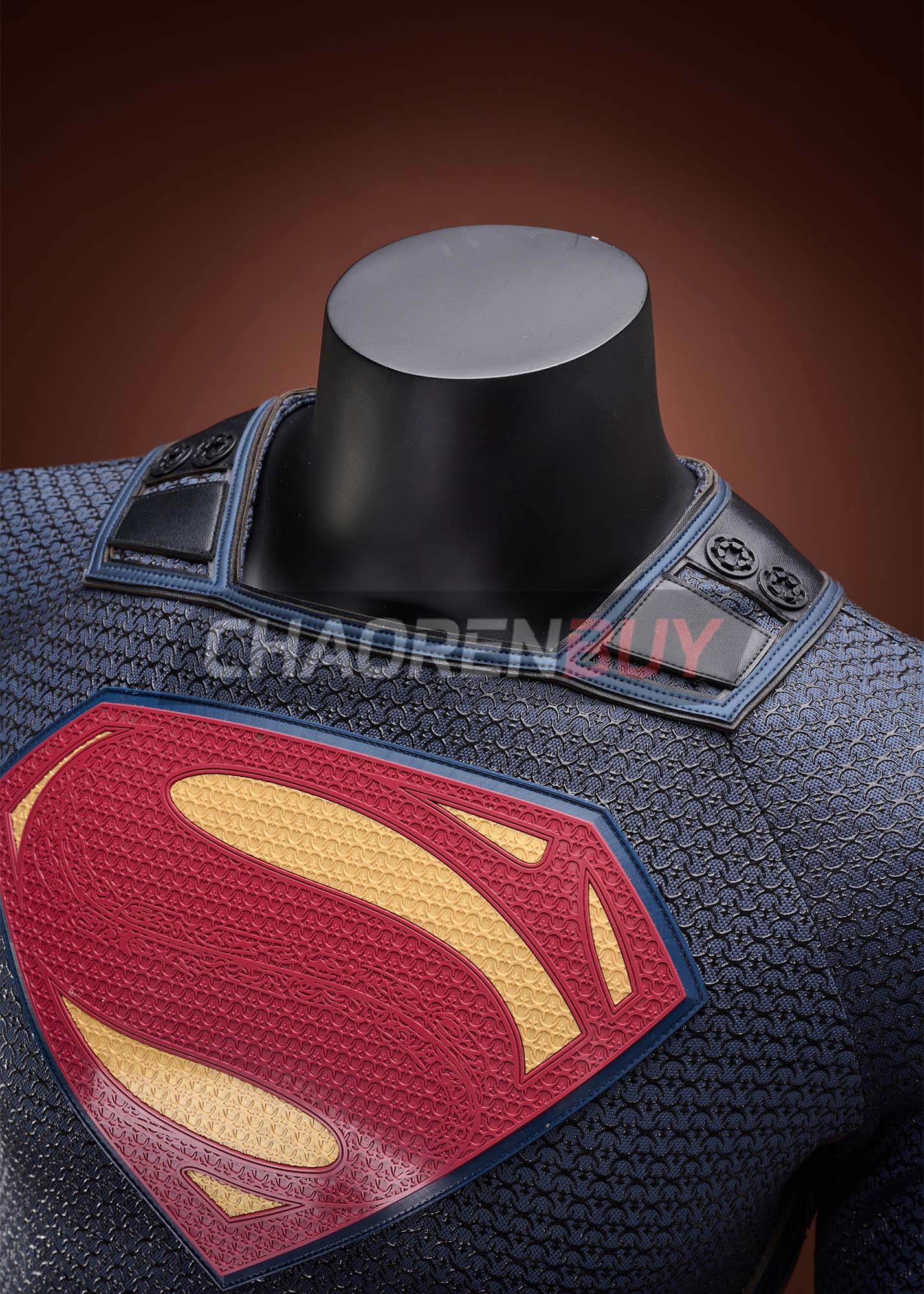 Superhero Man Costume Suit Cosplay Top Level Dark Blue Ver