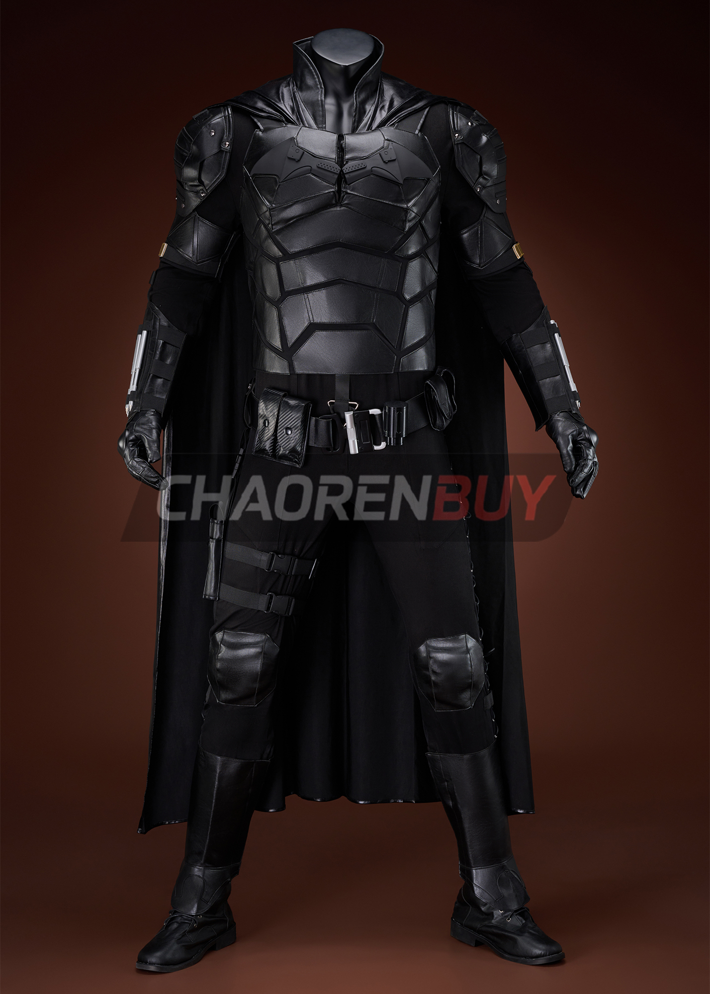 Superhero Bat Style Man Costume Bruce Wayne Suit Cosplay