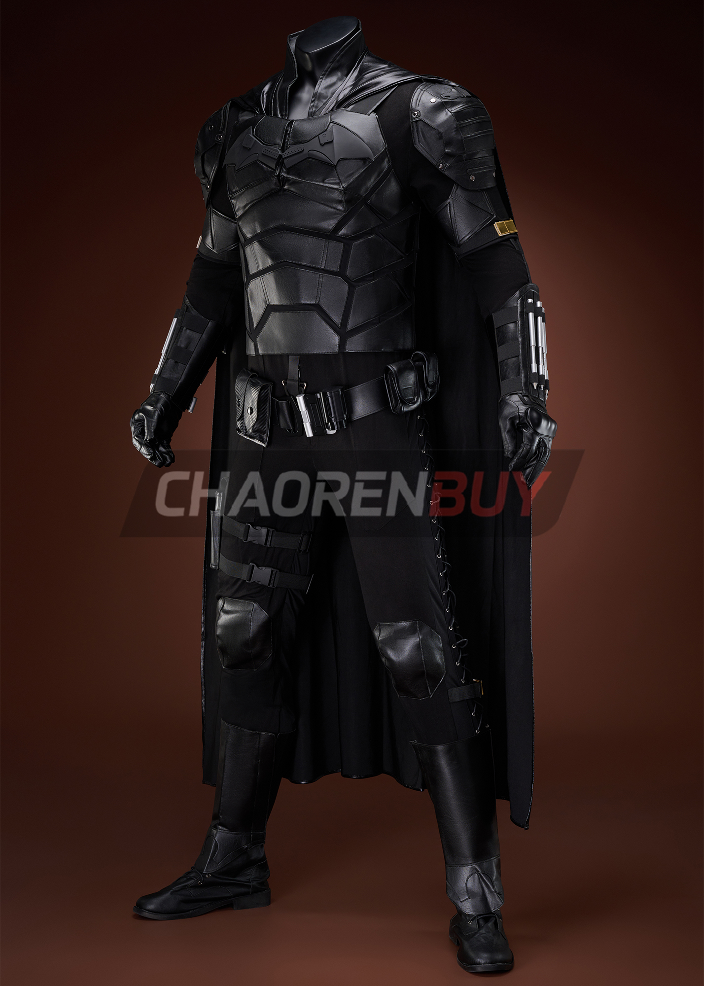 Superhero Bat Style Man Costume Bruce Wayne Suit Cosplay
