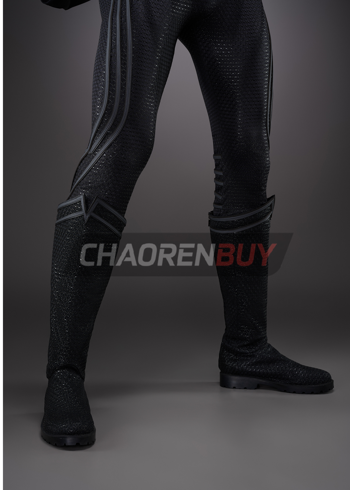 Superhero Man Costume Suit Cosplay Black Ver.1 Top