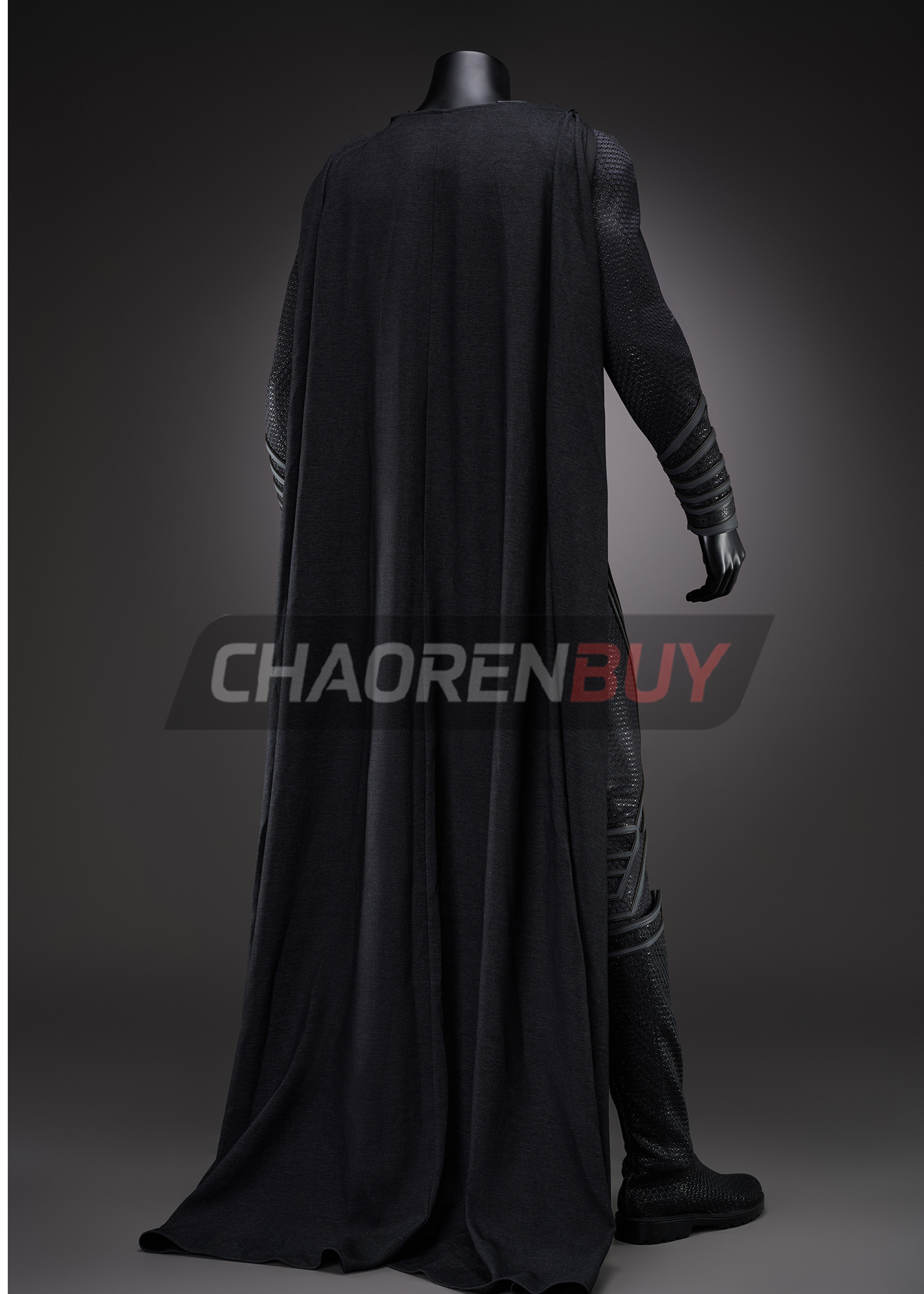 Superhero Man Costume Suit Cosplay Black Ver.1 Top