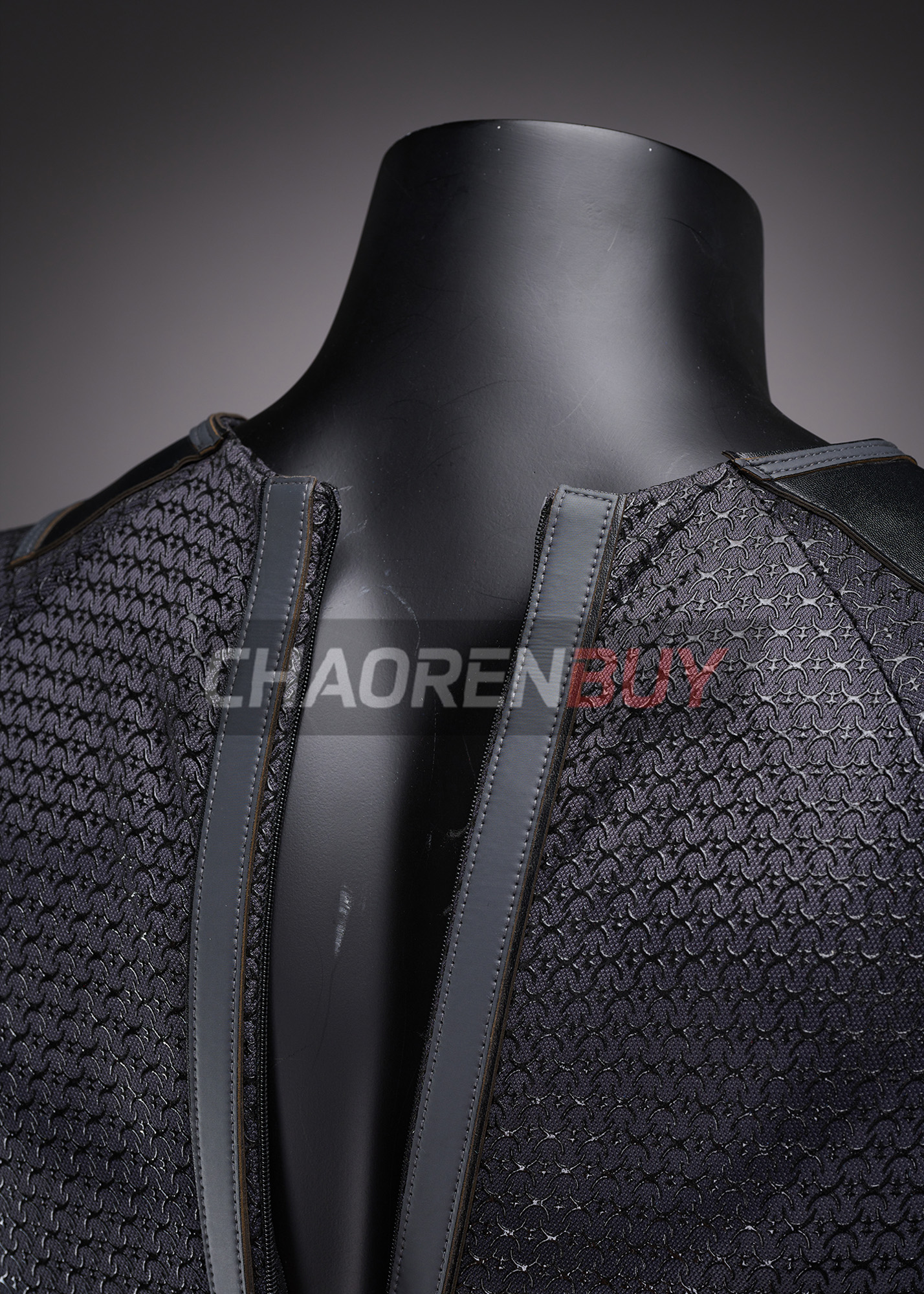 Superhero Man Costume Suit Cosplay Black Ver.1 Top