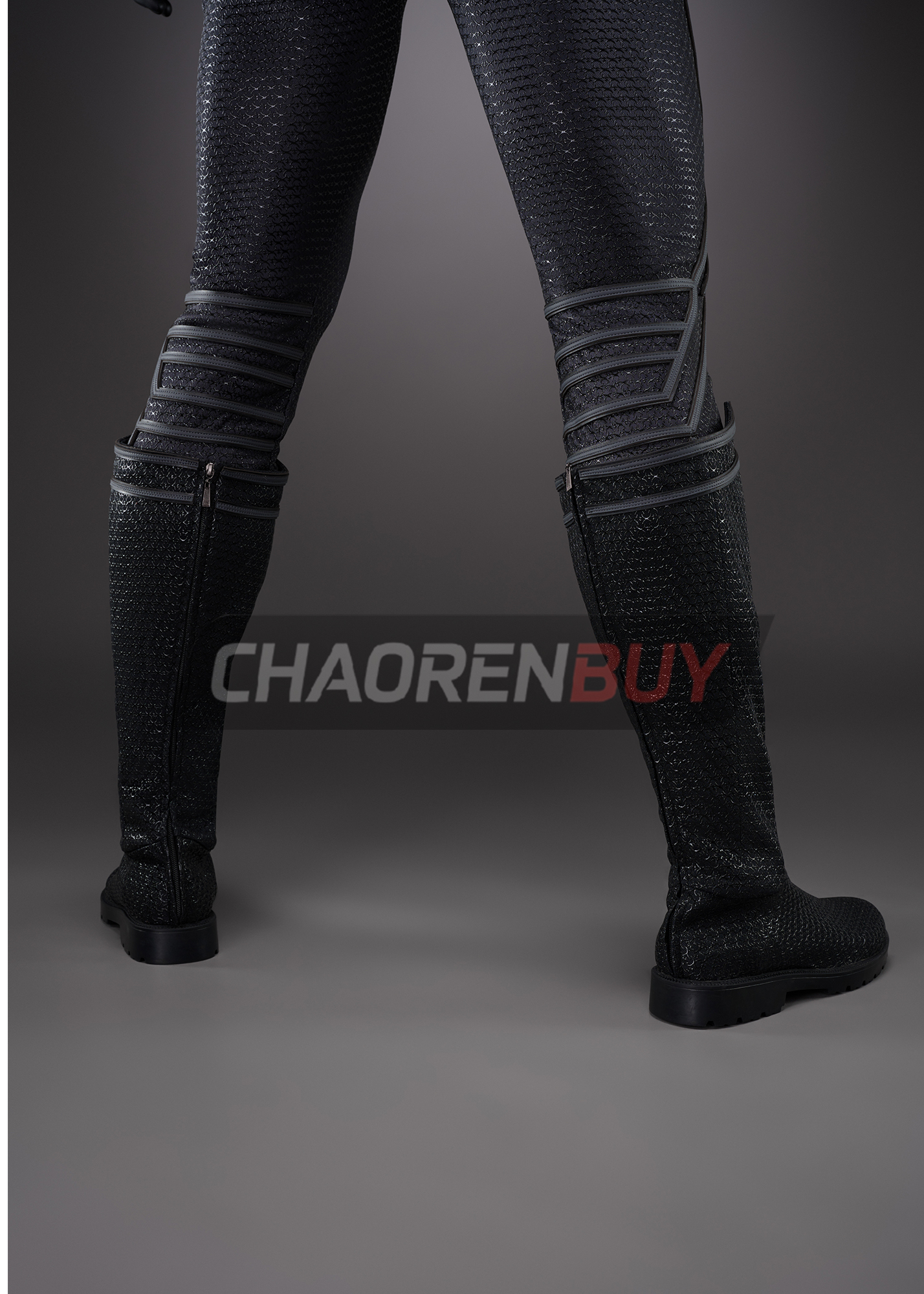 Superhero Man Costume Suit Cosplay Black Ver.1 Top