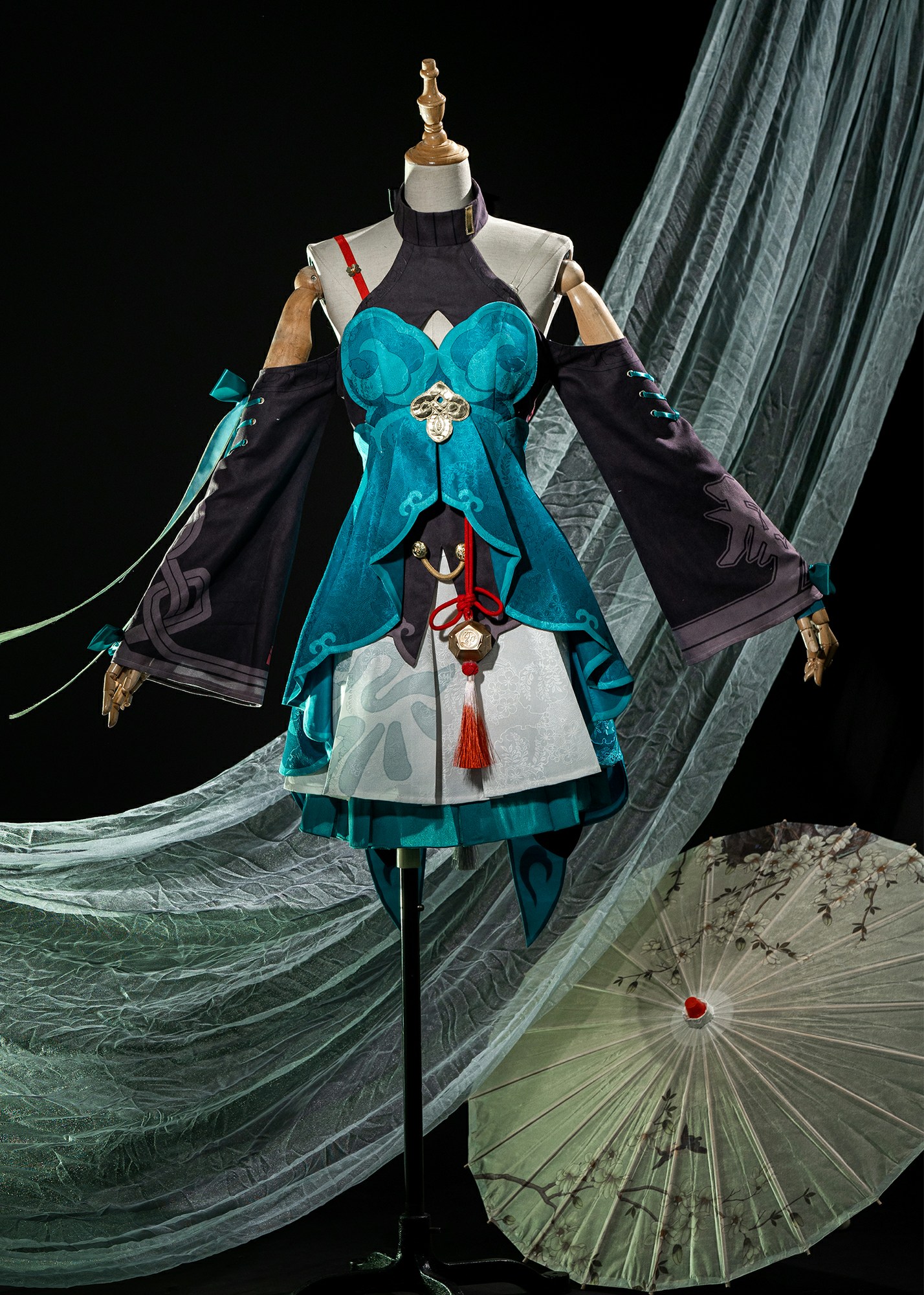 Honkai Star Rail Qingque Costume Cosplay Suit Dress