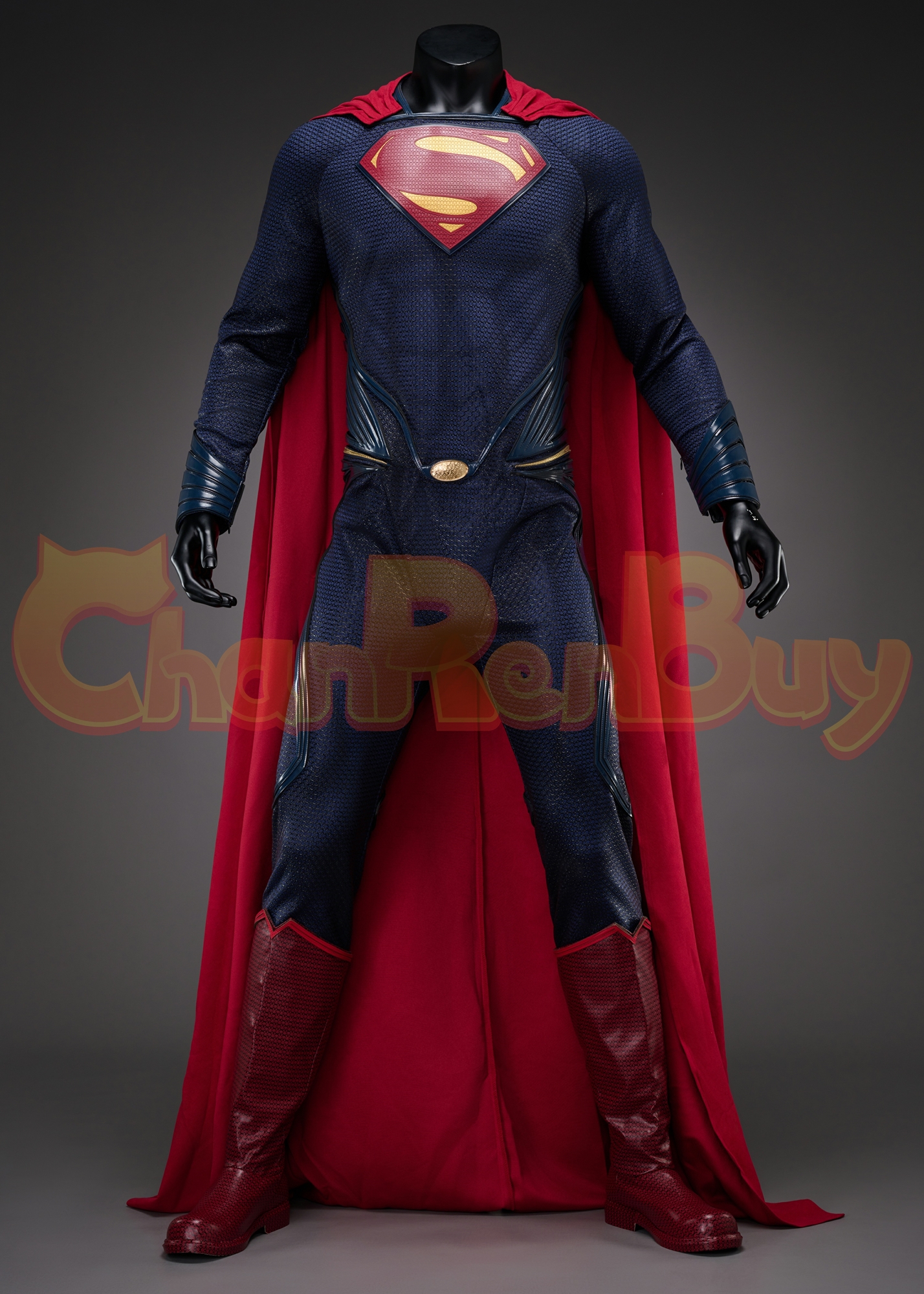 Superhero Man Costume Clark Kent Cosplay Suit Upgrade Ver