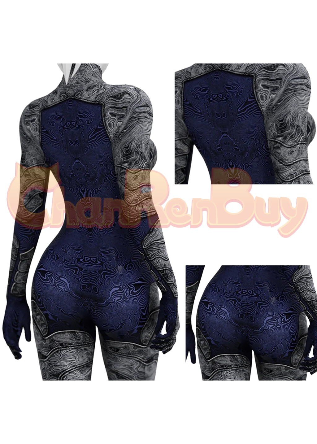 Blue Beetle Costume Bodysuit Cosplay Female Ver for Adult Kids