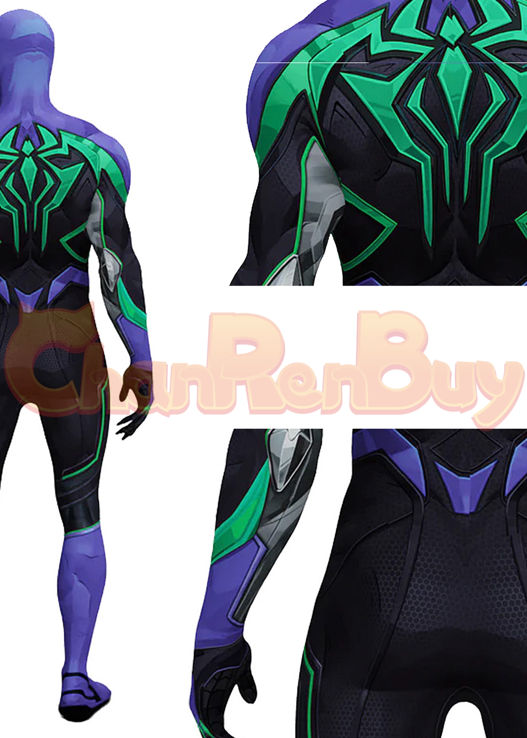Spider-Man Costume Marvel Rivals Bodysuit Cosplay Blue Ver for Adult Kids