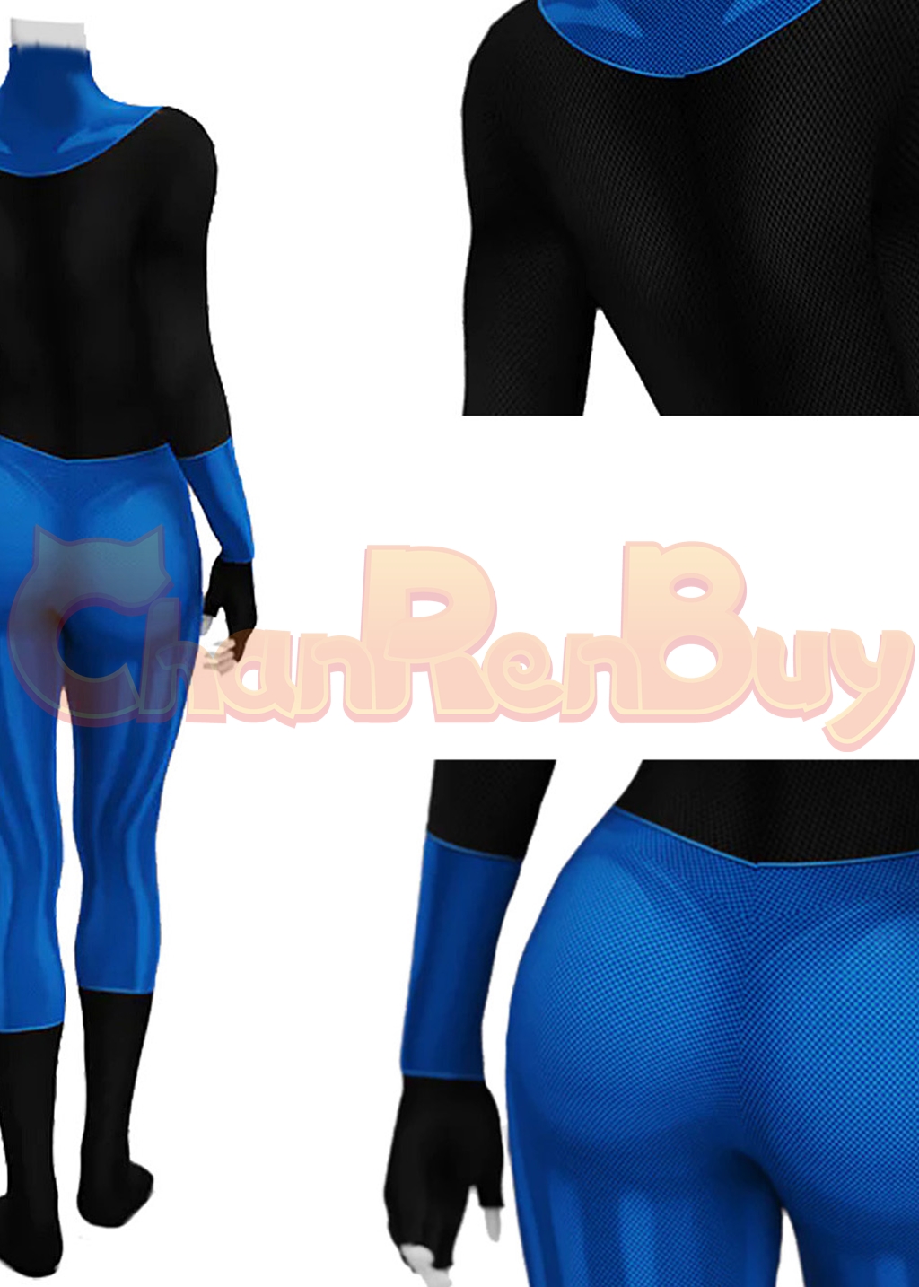 Mark Grayson Costume Invincible Bodysuit Cosplay Female Blue Ver for Adult Kids