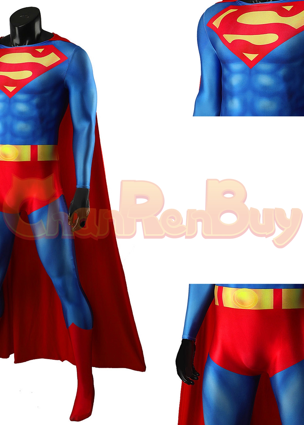 Superhero Man Costume Bodysuit Cosplay Ver.3 for Adult Kids