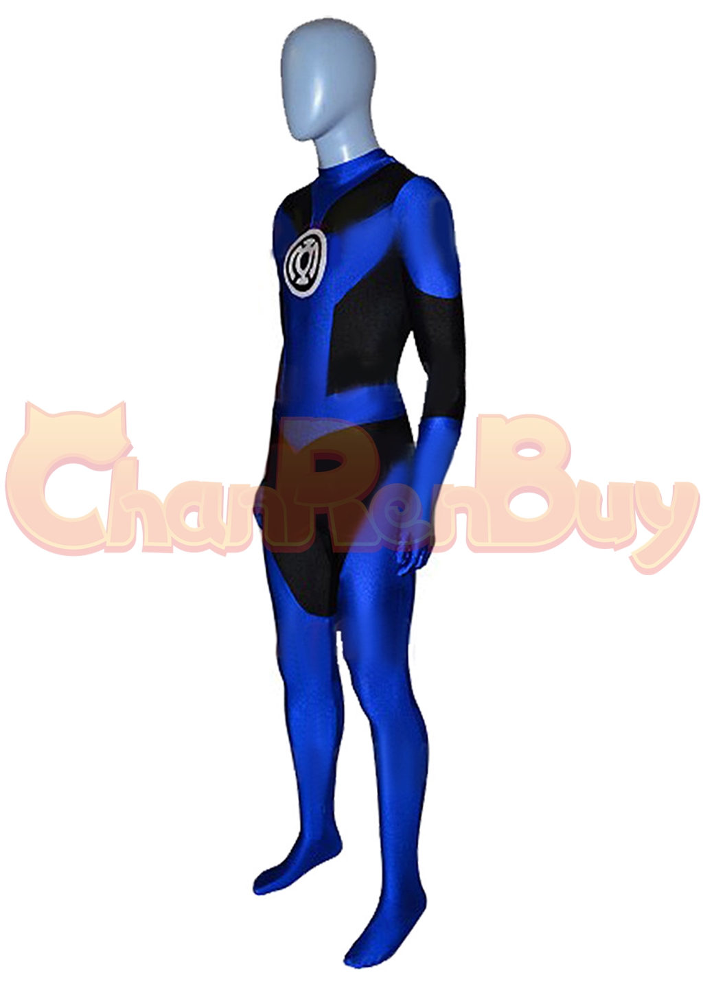 Blue Lantern Costume Green Lantern Bodysuit Cosplay for Adult Kids
