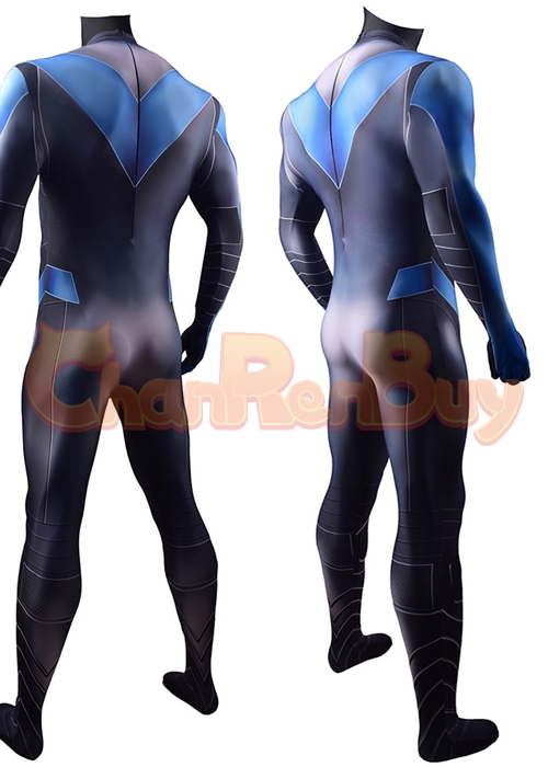 Nightwing Costume Cosplay Dick Grayson Bodysuit Ver.3 for Adult Kid