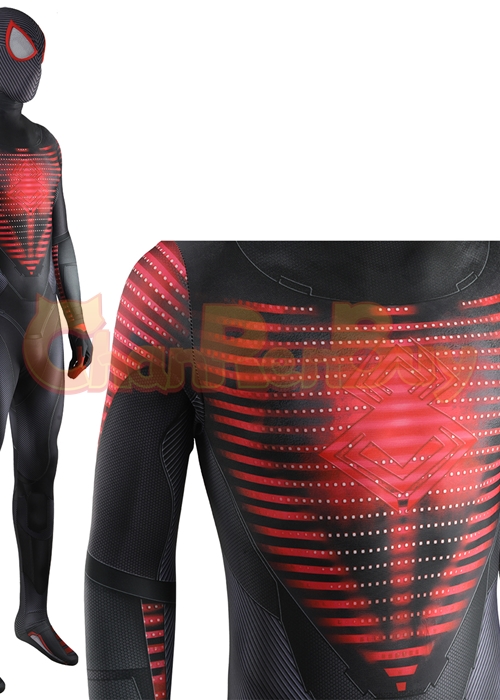 Spider-Man Miles Morales Costume Cosplay Bodysuit for Adult Kid Ver.4