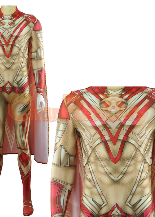 Guardians of the Galaxy Vol. 3 Adam Warlock Costume Cosplay Bodysuit for Adult Kid