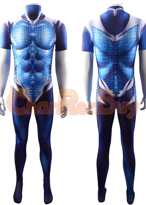 Teen Titans Costume Cosplay Aqualad Garth Bodysuit for Adult Kid