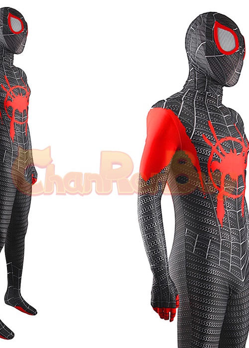 Spider-Man: Into the Spider-Verse Miles Morales Costume Cosplay Bodysuit for Adult Kid
