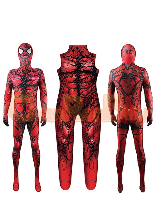 The Amazing Spider-Man Carnage Costume Cosplay Bodysuit for Adult Kid