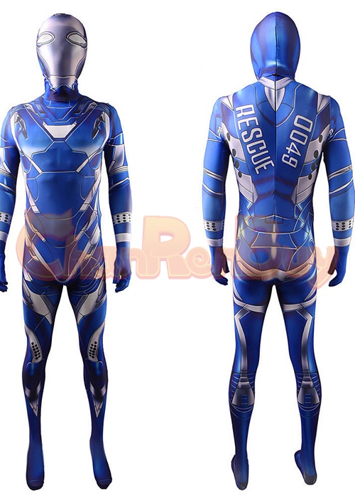 Iron Man Costume Cosplay Bodysuit Jumpsuit for Adult Kid