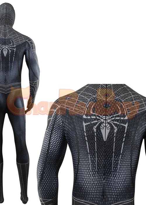 The Amazing Spider-Man Costume Cosplay Black Spider-Man Bodysuit for Adult Kid