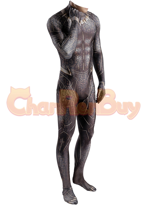 Black Panther Costume Cosplay Erik Killmonger Bodysuit for Adult Kid