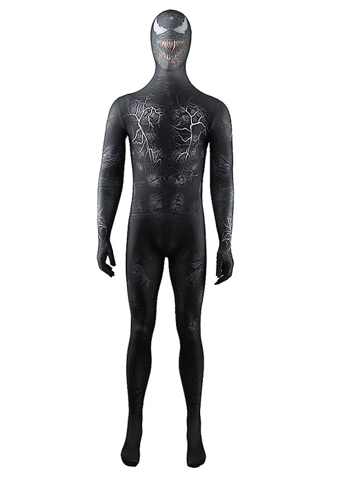 VENOM Eddie Brock Costume Cosplay Bodysuit for Adult Kid
