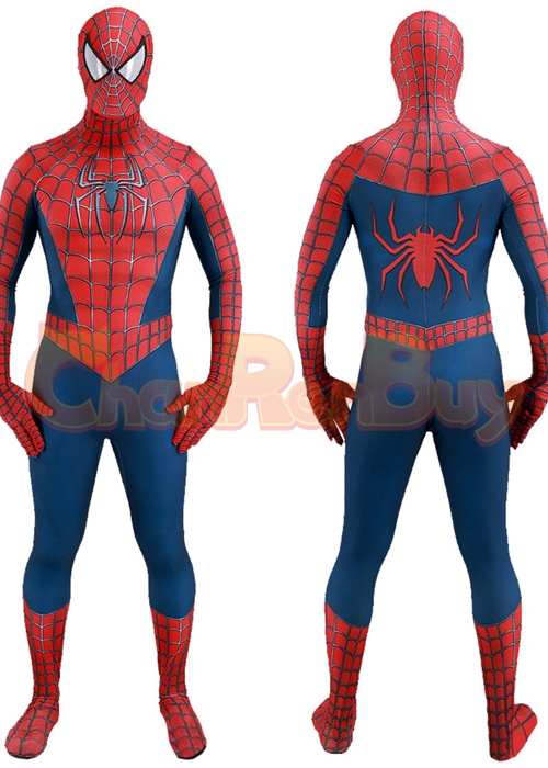Spider Man 2 Tobey Maguire Cosplay Peter Parker Bodysuit for Adult Kid