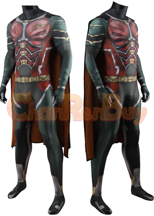 Titans Robin Costume Cosplay Bodysuit for Adult Kid