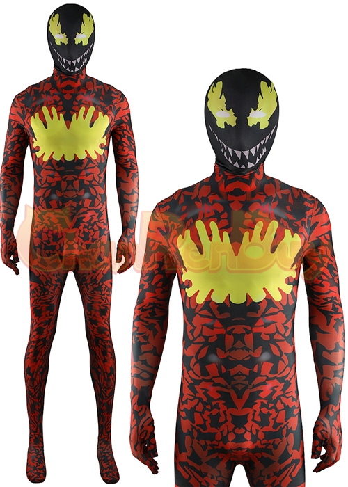 Ultimate Spider-Man Carnage Costume Cosplay Bodysuit for Adult Kid