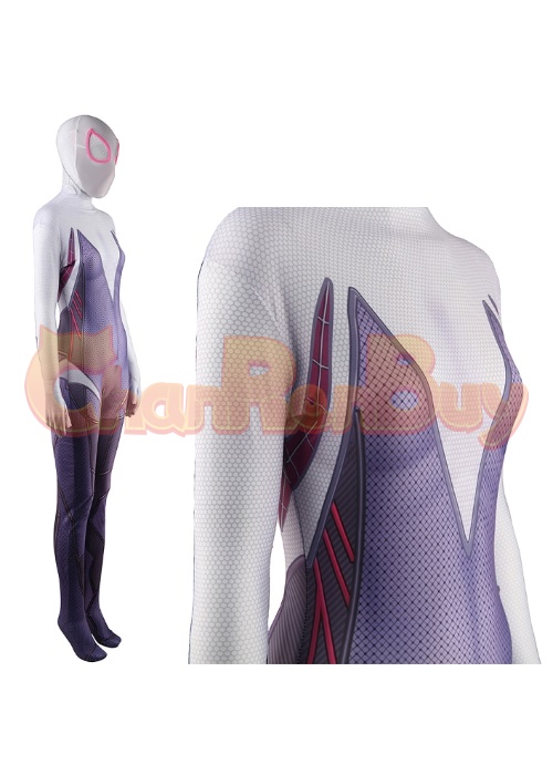 Spider-Gwen Costume Cosplay Gwen Bodysuit for Adult Kid