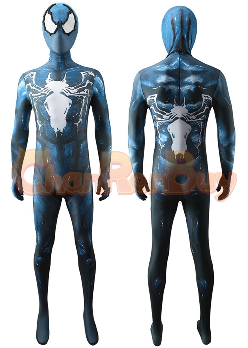 Spider-Man Cosplay Blue Venom Symbiote Bodysuit for Adult Kid