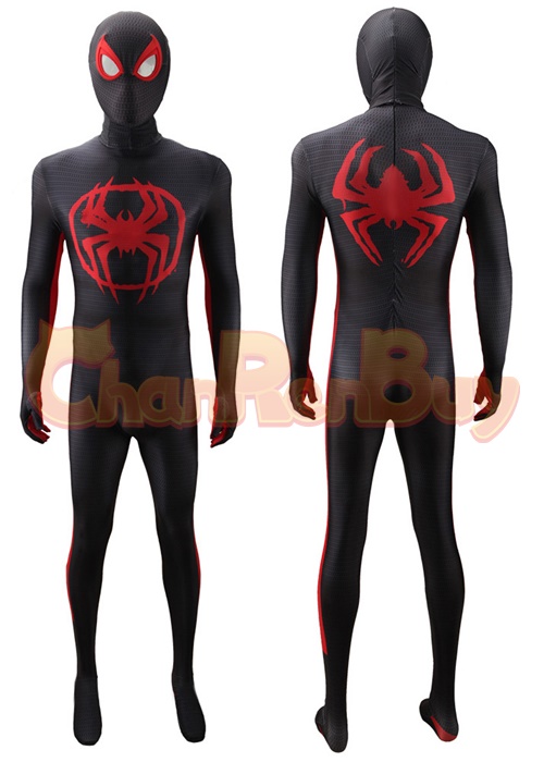 Across the Spider-Verse Cosplay Miles Morales Bodysuit for Adult Kid