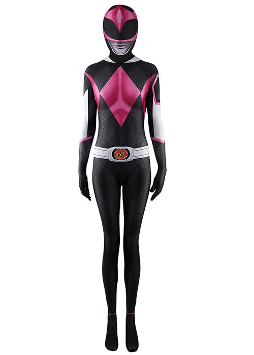 Mighty Morphin Ranger Slayer Costume Cosplay Bodysuit for Adult Kid