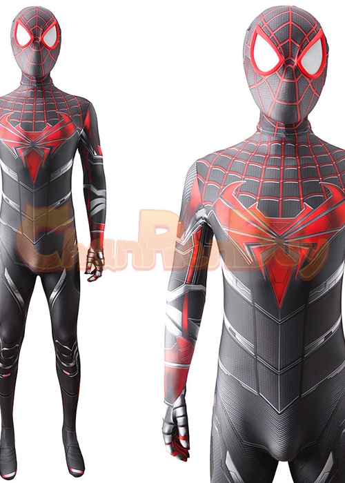 Spider-Man: Miles Morales Costume Cosplay Bodysuit Ver.5 for Adult Kid