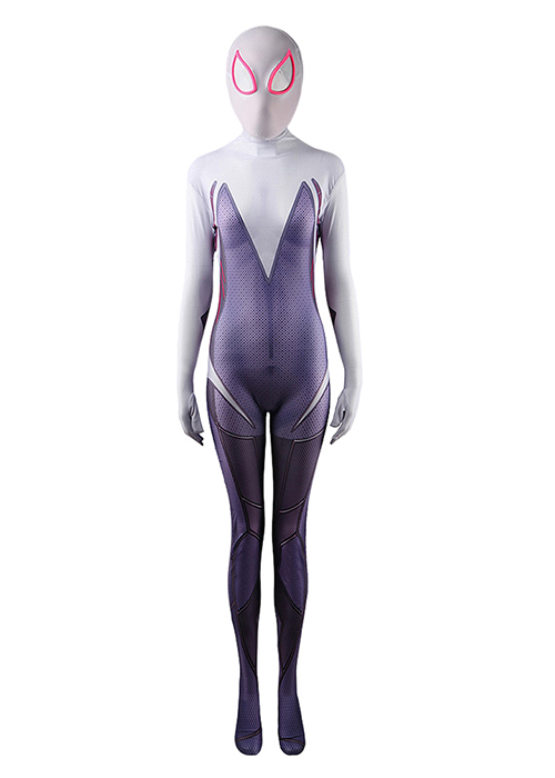 PS5 Spider-Gwen Costume Cosplay Gwen Bodysuit for Adult Kid