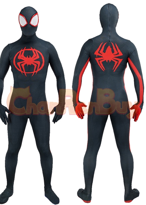 Spider-Man: Across the Spider-Verse Miles Morales Costume Cosplay Bodysuit for Adult Kid