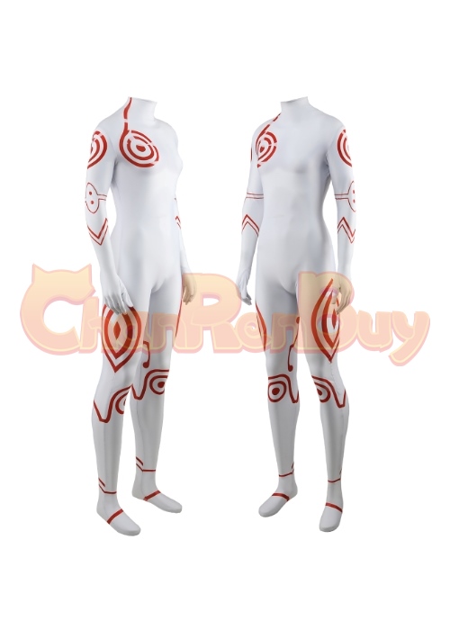 DEADMAN WONDERLAND Shiro Costume Cosplay Bodysuit for Adult Kid