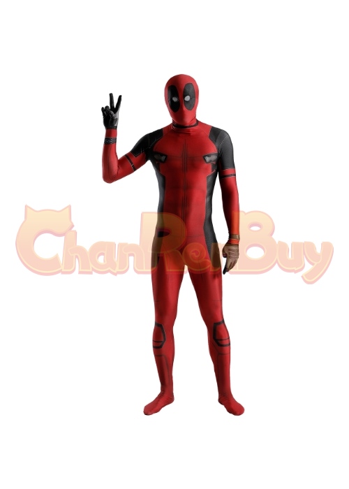 Deadpool Costume Cosplay Bodysuit for Adult Kid with Mask
