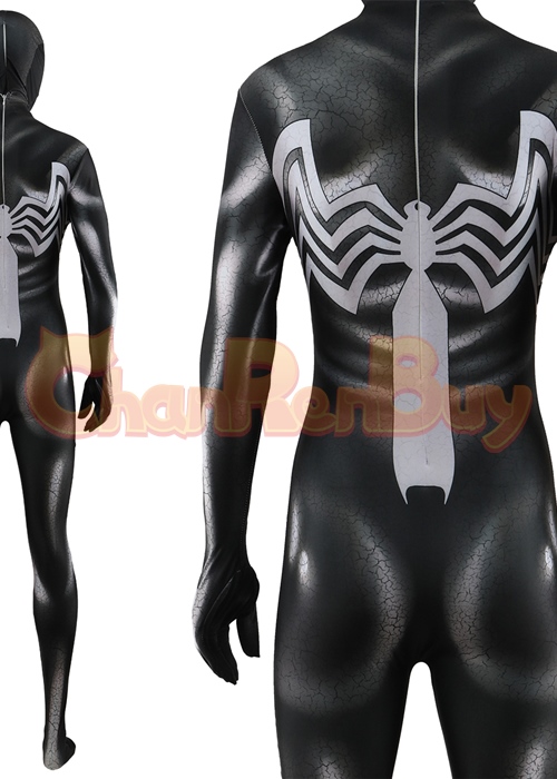 Marvel's Spider-man 2 Spider-man Venom Costume Cosplay Bodysuit for Adult Kid Ver. 2