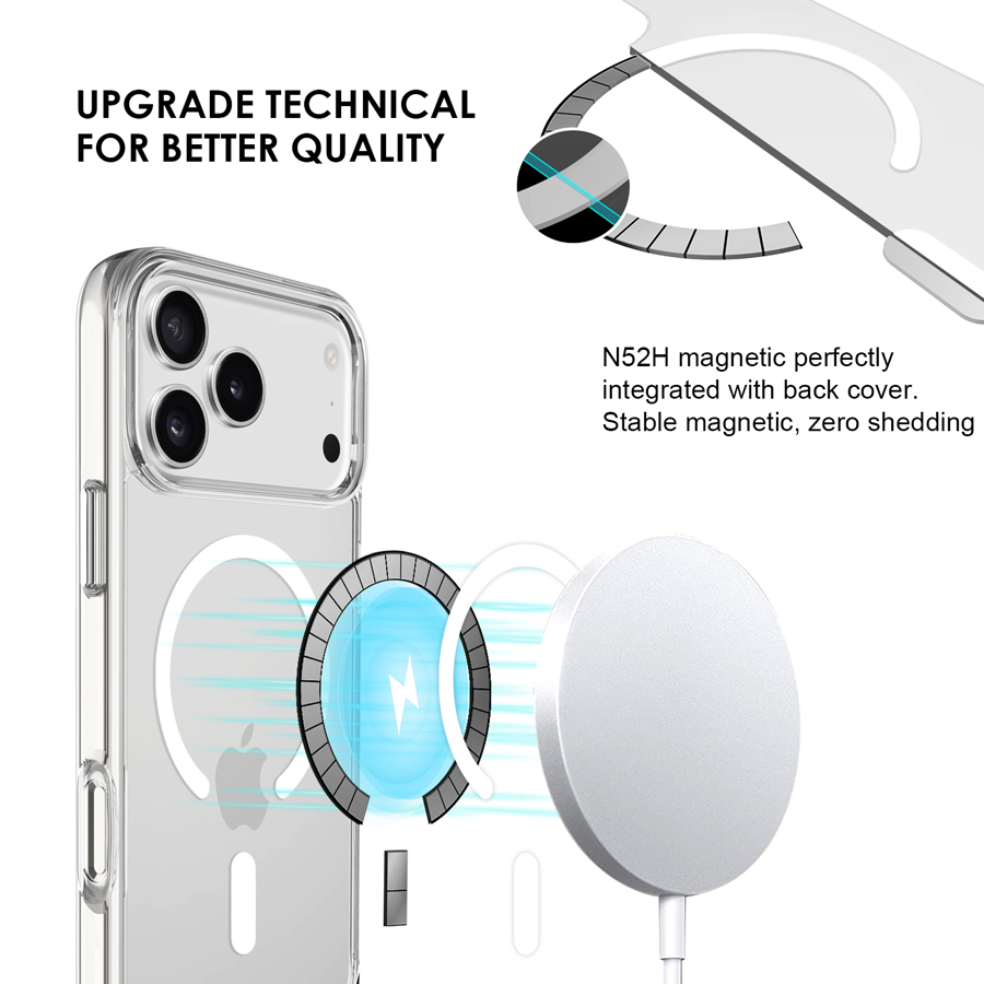 MagSafe Crystal Protecting Case  for iPhone 17/17 Air/17 Pro/17 Pro Max