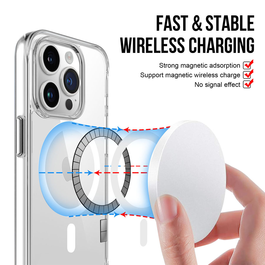 MagSafe Clear Protecting Case for iPhone15/15 Pro/15 Plus/15 Pro Max