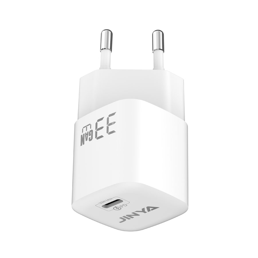 PD 33W Gan USB-C Charger Europe Standard-White