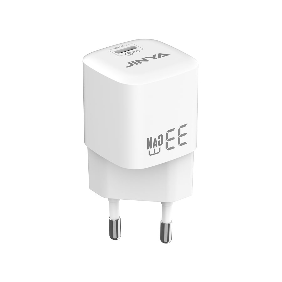 PD 33W Gan USB-C Charger Europe Standard-White